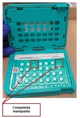 Avis public - Rappel d'un lot de contraceptifs Seasonique en raison de comprimés manquants
