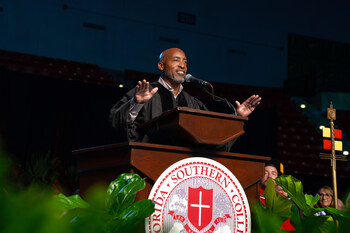 NFL LEGEND RONDÉ BARBER RECEIVES HONORARY DOCTORATE AS FLORIDA SOUTHERN