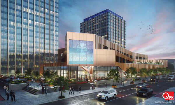 Rendering of INSPYRE Innovation Hub in Syracuse, NY. Set to open late summer 2025.