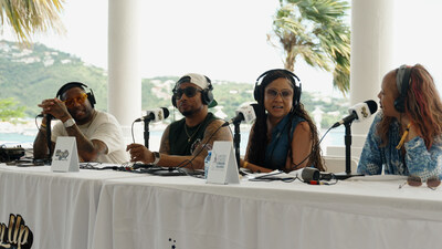 iHeart Radio's Way Up With Angela Yee Live Broadcast from St. Thomas, U.S. Virgin Islands.
Co-hosts Maino, DJ Whutever, The Jasmine Brand.

Credit: Liam Winn for Power 105.1/ iHeart Radio