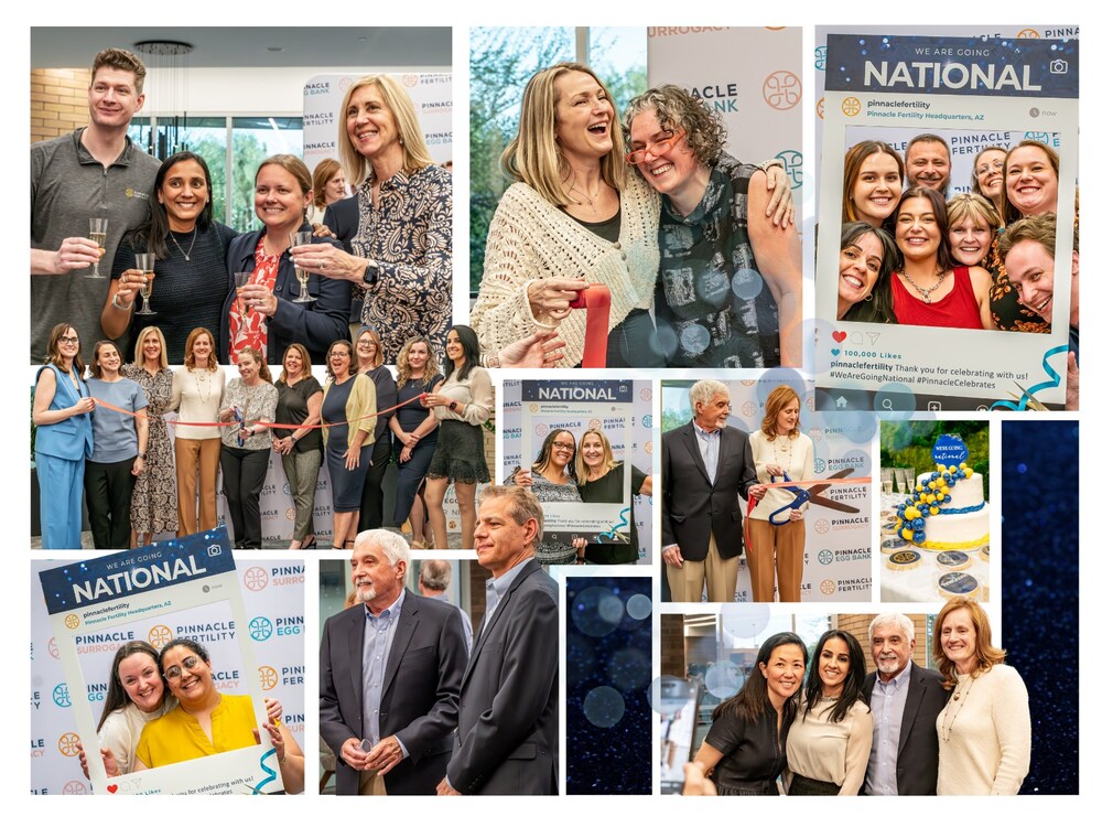 Photos from Pinnacle Fertility’s celebratory ribbon-cutting ceremony, bringing together leaders from across the clinics, Pinnacle Egg Bank, Pinnacle Surrogacy, and the Pinnacle Support Team. Photos from Pinnacle Fertility’s celebratory ribbon-cutting ceremony, bringing together leaders from across the clinics, Pinnacle Egg Bank, Pinnacle Surrogacy, and the Pinnacle Support Team.