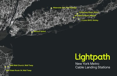 Across its entire footprint, Lightpath connects to over 170 data centers and 7 additional cable landing stations in the New York and New Jersey area. The company offers customized, high-capacity connectivity solutions to all these facilities, including dark fiber and wavelengths up to 800 Gbps.