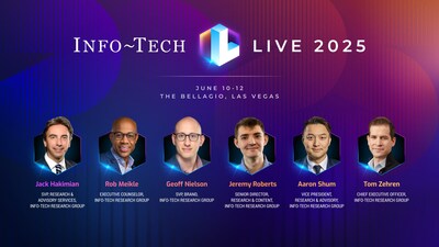 The latest additions to Info-Tech Research Group's 2025 speaker roster bring a wealth of expertise shaped by decades of hands-on leadership, consulting, and innovation. (CNW Group/Info-Tech Research Group)