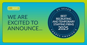 24 Seven Named to Forbes America's Best Recruiting and Temporary Staffing Firms 2025 List