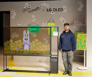 LG OLED X STEVEN HARRINGTON AT FRIEZE NEW YORK: WHERE VIBRANT POP ART MEETS THE TRANSPARENT OLED TV