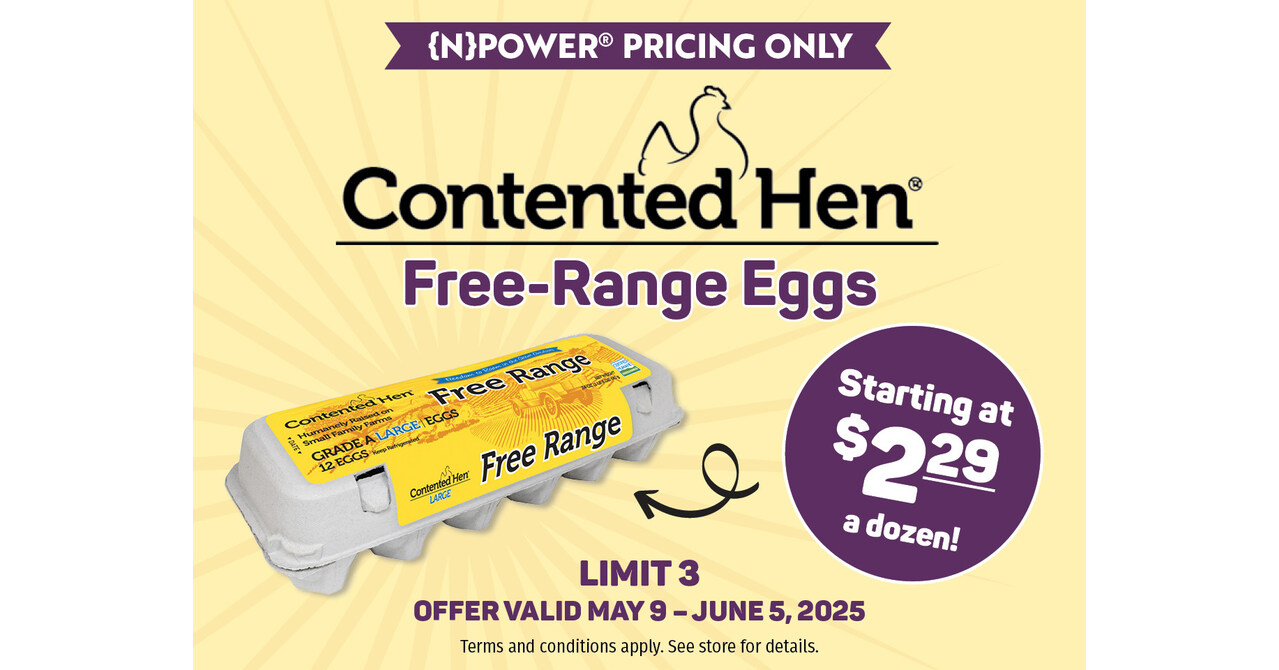 Natural Grocers® Partners with Contented Hen® to Offer Premium Eggs at  Introductory Prices for {N}power® Members