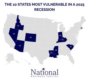 Brace Yourself If You Live Here: These 10 States Are Least Ready to Weather a 2025 Recession