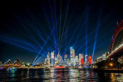 Vivid Sydney. Image credit - Destination NSW (PRNewsfoto/新南威爾士州旅遊局)