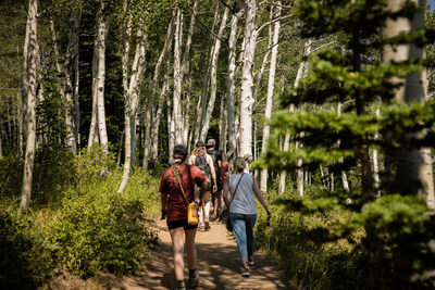 Story Camp attendees enjoying a break from the boardroom to experience all that Park City has to offer in late summer.