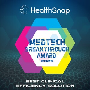 HealthSnap Named "Best Clinical Efficiency Solution" in 9th Annual MedTech Breakthrough Awards Program