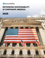 Rethinking Sustainability in Corporate America - 2025: a report by AccountAbility