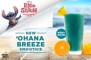 Tropical Smoothie Cafe® Debuts First-Ever Disney Collaboration Featuring the New 'Ohana Breeze Smoothie Inspired by "Lilo &amp; Stitch"