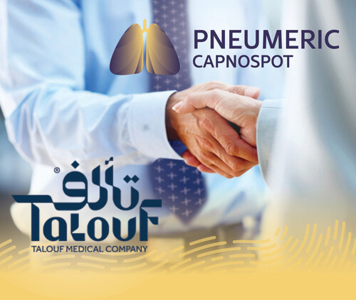 Pneumeric Announces Partnership Agreement with Talouf Medical Company for Distribution of Capnospot® in Saudi Arabia