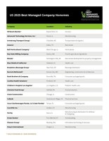 US Best Managed Companies Program Names 2025 Honorees