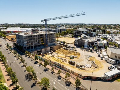 Orchard Terrace construction progress.