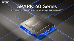 MediaTek Helio G200 के साथ TECNO SPARK 40 सीरीज़ पहले स्मार्टफोन के रूप में वैश्विक स्तर पर लॉन्च के लिए तैयार है