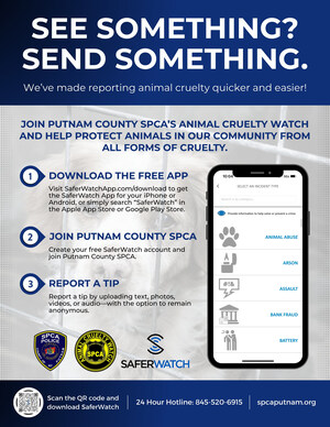 Putnam County SPCA Launches Innovative SaferWatch App to Combat Animal Cruelty