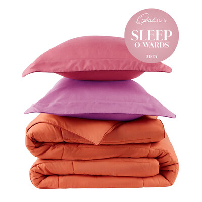 PeachSkinSheets named “Best Colorful Comforter Set”