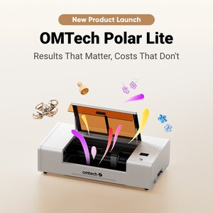 OMTech Launches Polar Lite CO2 Laser Engraver--An Affordable, All-in-One Desktop Solution