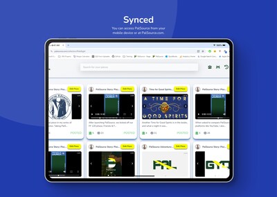 PalSource synced across mobile and web