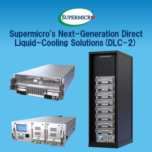 DLC-2 da Supermicro, a solução de resfriamento direto a líquido de última geração, tem como objetivo reduzir o consumo de energia, água, ruído e espaço no data center, gerando uma economia de até 40% nos custos de eletricidade e uma redução de até 20% no TCO.