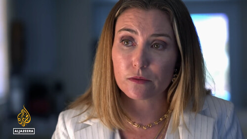 Nicole Kruegel, Partner, Rafferty Domnick Cunningham & Yaffa, as seen in Al Jazeera’s Fault Lines, May 2025. Nicole Kruegel, Partner, Rafferty Domnick Cunningham & Yaffa, as seen in Al Jazeera’s Fault Lines, May 2025.