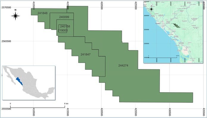 Figure 1: Location map of the Santa Fe property and Santa Fe mine with respect to the Panuco Project, San Enrique and La Garra. (CNW Group/Vizsla Silver Corp.) Figure 1: Location map of the Santa Fe property and Santa Fe mine with respect to the Panuco Project, San Enrique and La Garra. (CNW Group/Vizsla Silver Corp.)