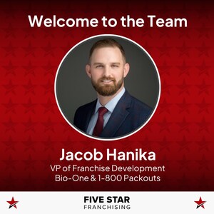 Five Star Franchising Names Jacob Hanika as VP of Franchise Development