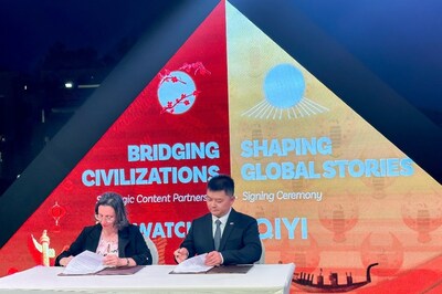 iQIYI Content Partnership Signing Ceremony in Cairo (PRNewsfoto/iQIYI)