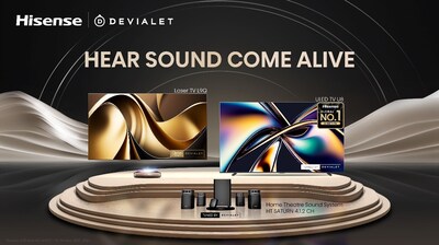 Hisense’s three product lines “Tuned by Devialet”