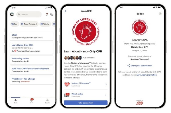 ADP Mobile Solutions App Hands-Only CPR Education