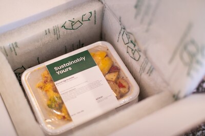 Thermal Shipping Solutions Renewliner with Food Packaging.