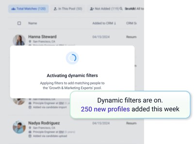 Dynamic Talent Pools