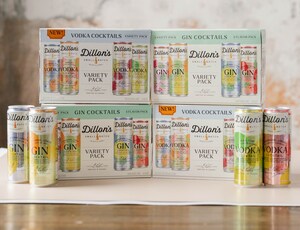Dillon's Small Batch Distillers' Award Winning, Refreshing Cocktails - Rapidly Expanding Across the U.S.