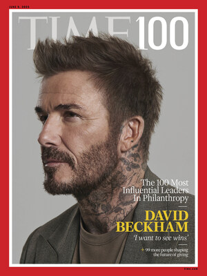 The 2025 TIME100 Philanthropy cover, featuring David Beckham. Photograph by Paola Kudacki for TIME.