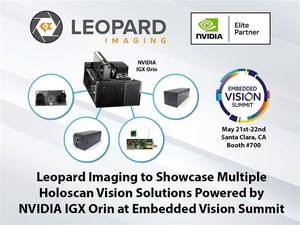 Leopard Imaging to Showcase Multiple Holoscan Perception Solutions Built on NVIDIA IGX Orin at Embedded Vision Summit