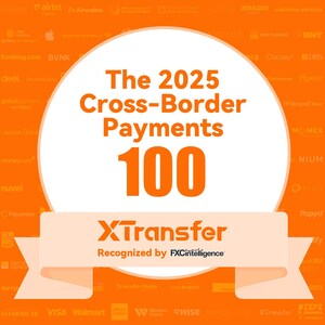 XTransfer首次入選 FXC Intelligence《2025全球前100跨境支付企業》榜單