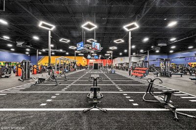 Performance Turf area of Crunch Fitness new 3.0 Gym Design