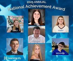 Students Recognized For Outstanding Achievements Receive Learning Ally's 2025 'Learning Through Listening' National Achievement Award