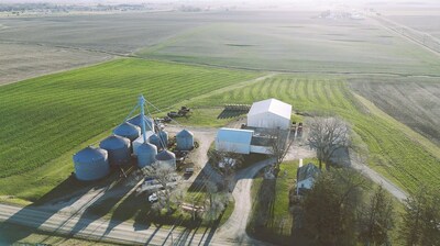 A farm in Iowa, where PepsiCo sources corn and works with farmers to adopt cover crops and no-till production as part of its goal to spread the adoption of regenerative, restorative, or protective practices across 10 million acres by 2030.