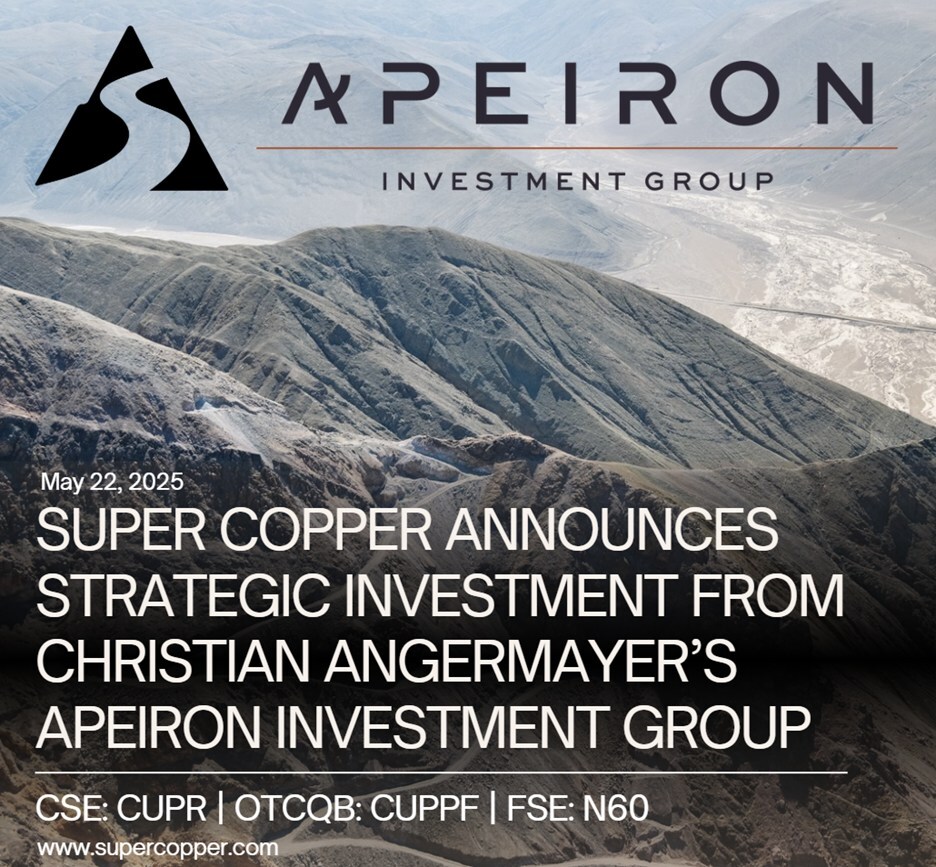 Apeiron Announcement (CNW Group/Super Copper Corp.) Apeiron Announcement (CNW Group/Super Copper Corp.)