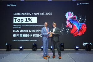 TECO Named in S&amp;P Sustainability Yearbook for 5th Time, Ranks in Global Top 1%