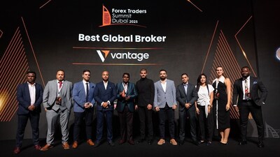Vantage was awarded “Best Global Broker” at Forex Traders Summit Dubai 2025 (PRNewsfoto/Vantage)