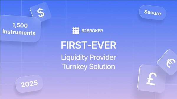 B2BROKER Launches First-Ever Turnkey Liquidity Provider Solution (PRNewsfoto/B2BROKER)