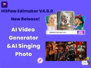 Edimakor V4.0.0 Launches with AI Singing Photos &amp; AI Animation