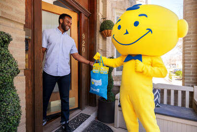 Mr. Lemonhead kicks off summer Fridays, bringing brightness to your rainy day with a Lemonhead Ropes delivery (courtesy of Lemonhead®).