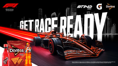 PEPSICO BRANDS UNITE FOR F1 PARTNERSHIP FEATURING STING ENERGY, GATORADE AND DORITOS