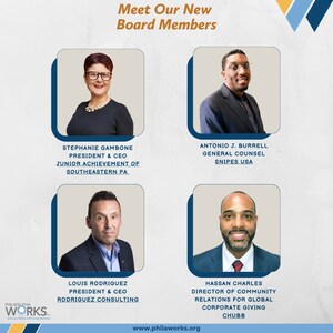 Philadelphia Works Strengthens its Board of Directors with Four Accomplished Leaders