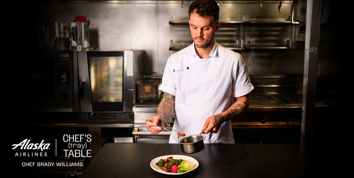 Alaska Airlines launches new era of inflight dining with Chef's (tray) Table - a First Class experience