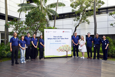 The National University Centre for Organ Transplantation (NUCOT) launched the inaugural Tree Planting Legacy Project, ‘Tree of Life: Where New Life Takes Root’ at the National University Hospital (NUH) on 26 May 2025.